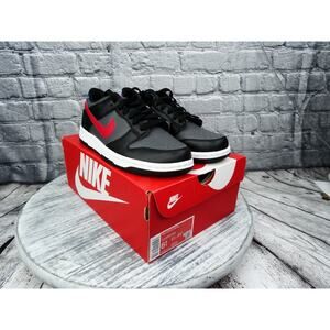 Nike Dunk LOW GS Black/University Red-White Women Size Size 8	New In Box